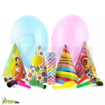 Partiszett csomag: csákó, anyósnyelv,lufi és szerpentin - többféle