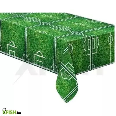 Focipálya mintás asztalterítő, 120 x 180 cm