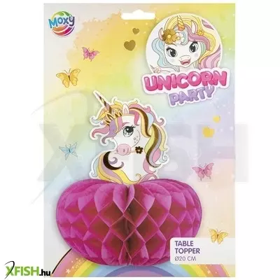 grafix unikornis parti dekoráció, 20 cm