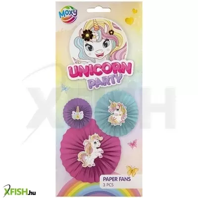 grafix unikornis parti dekoráció, 3 db