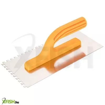 Neotools acél simító, fogazott, rozsdamentes, 280x130mm, 6x6x6mm fog