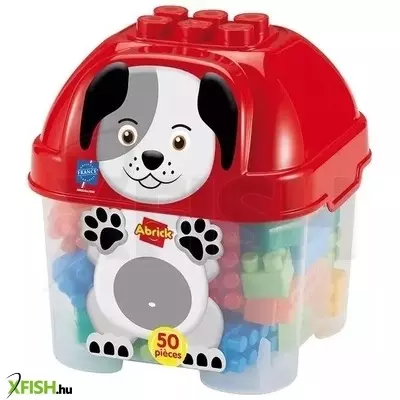Abrick: kutyás 50 darabos építőkocka