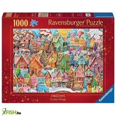 Ravensburger puzzle 1000 db - karácsonyi süti falu