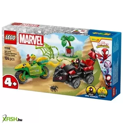 Lego spidey 11198 spin és electro üldözés a dinójárművel