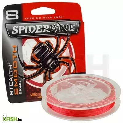 SpiderWire Stealth Smooth Filler Spools Mikrokristályos Polimerréteg bevonatú Fonott Pergető Zsinór 150m Piros 10.7kg | 23lb | 0.12mm