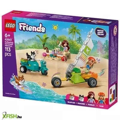 Lego friends 42641 szörföző kutyák és robogós kalandok