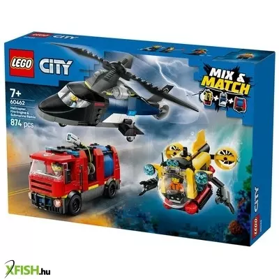Lego city great vehicles 60462 helikopter, tűzoltóautó és tengeralattjáró egy csomagban