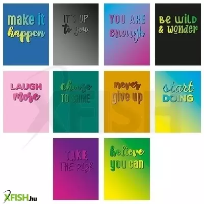 Színes feliratos, 40 lapos, nagy alakú négyzetrácsos füzet - többféle