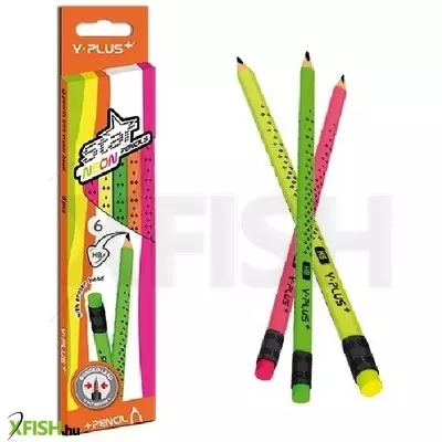 Grafitirón Y-Plus+ Star HB neon 6 db/doboz