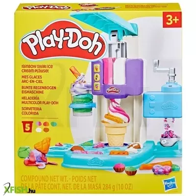 Play-doh szivárványos csavaros fagyi készlet