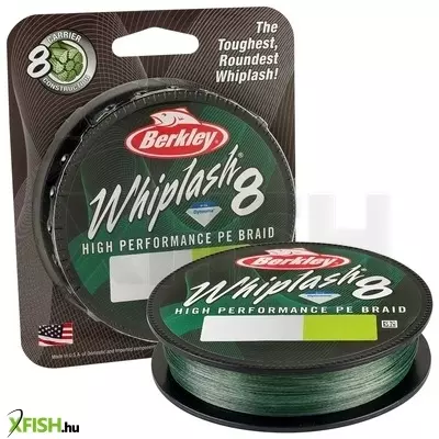 Berkley Whiplash 8 Filler Spool Dyneema szálas pergető zsinór 150m Green zöld 22.95kg 0.007in | 0.18mm