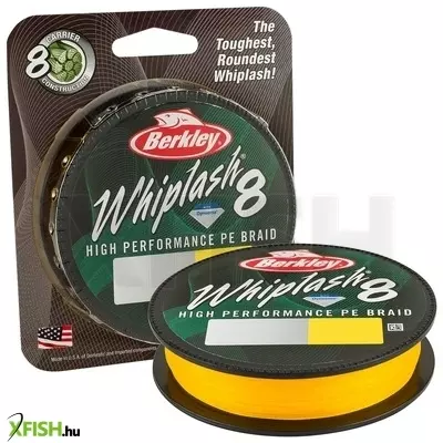 Berkley Whiplash 8 Filler Spool Dyneema szálas pergető zsinór 150m Yellow sárga 20.8kg 0.0065in | 0.16mm