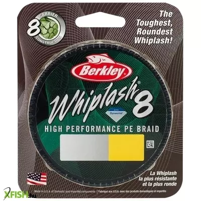Berkley Whiplash Carrier 8 Filler Spool Fonott pergető zsinór 295yd | 270m Yellow 47.1kg 0.28mm
