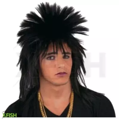 Funny fashion punk paróka - fekete, univerzális méret