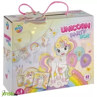 grafix unikornis partiszett 6 fő részére, 43 db