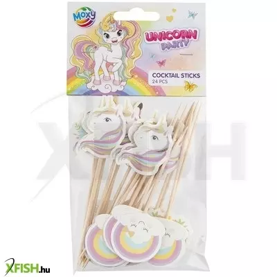 grafix unikornis parti pálcikák, 9 cm, 24 db
