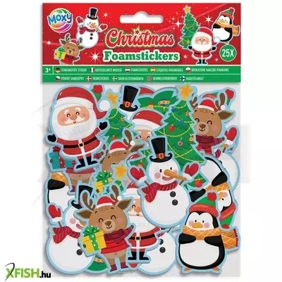 Grafix karácsonyi szivacsmatricák, 25 db