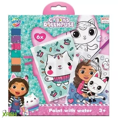 Grafix fess vízzel, 6 lap, vízceruza - gabi babaháza