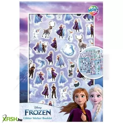 Grafix csillogó matrica könyv, a5, 8 lap - jégvarázs