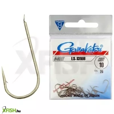 Gamakatsu Ívelt, lapkás, keszegező horog Ls-1310B/012 25db/Csomag