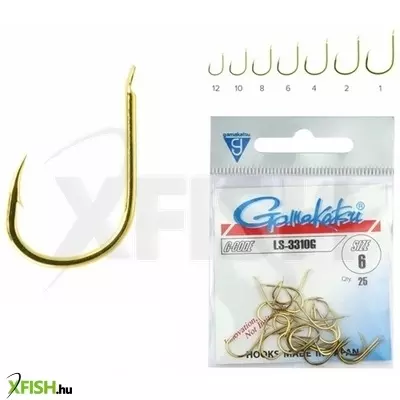 Gamakatsu Pontyozó Horog Ls-3310G/010 25/Cs.