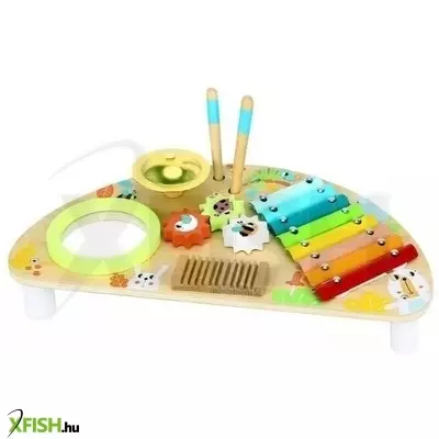 Tooky Toy: Hangszeres foglalkoztató asztalka - ütősök