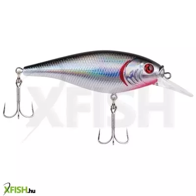 Berkley Flicker Shad Shallow wobbler 2 3/4in | 7cm 2/7 oz Black Silver 1 Plastic Clam / Blister 3'-6' | 1m-2m 6 2