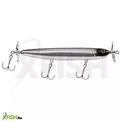 Berkley Spin Rocket wobbler 110mm 110 (1/2 oz) Black Chrome 1 Plastic Clam / Blister Topwater 6 3