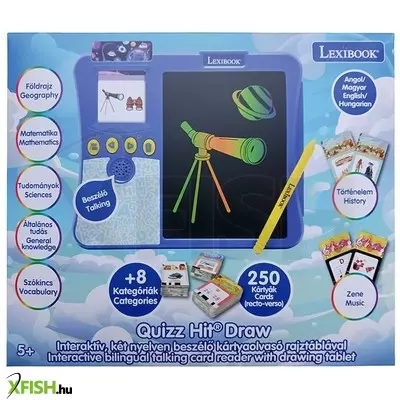 lexibook beszélő kártyaolvasó rajztáblával angol /magyar