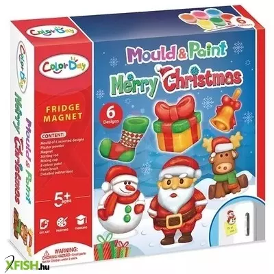 karácsonyi hűtőmágneskészítő szett