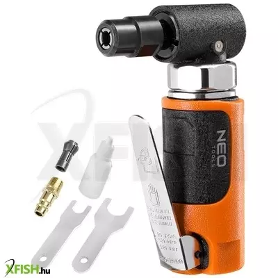 Neotools pneumatikus derékszögcsiszoló, sarokcsiszoló 1/4 1/8, 6mm/3mm, 20 000 rpm