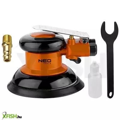 Neotools pneumatikus excentercsiszoló, 150mm, 10 000 rpm