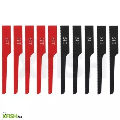 Neotools fűrészlap készlet 14-034 pneumatikus orrfűrészhez, 24 és 32 fogú lapok, 10db