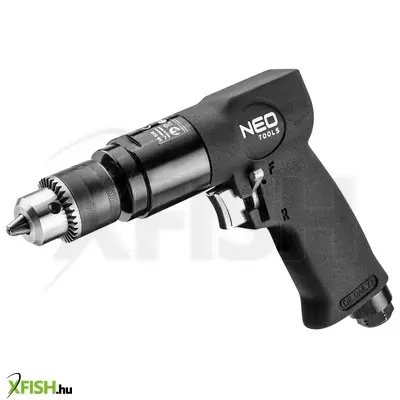 Neotools pneumatikus fúrógép, 10mm, 1800rpm, irányváltó