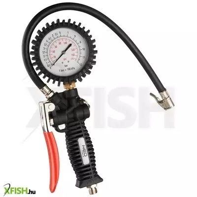 Neotools pneumatikus kerékfúvó pisztoly, profi, nyomásmérővel 80mm