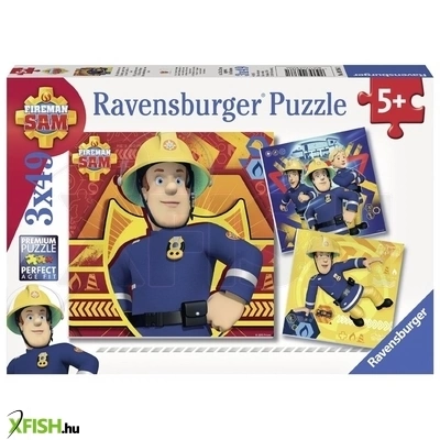 Ravensburger sam a tűzoltó 3 X 49 darabos puzzle