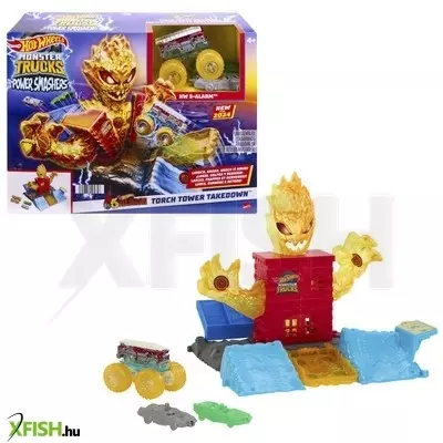 Hot wheels monster trucks tűzszörny pályaszett