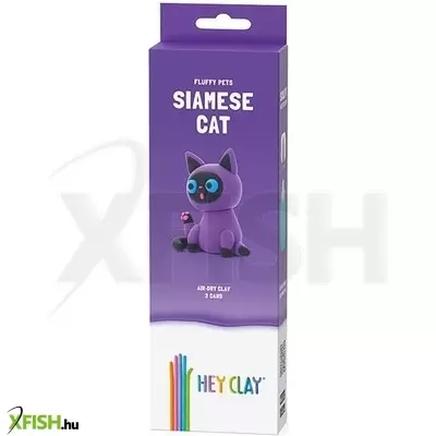 Hey clay figura pihepuha sziámi macska