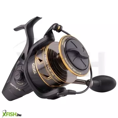 Penn Battle 3-as Széria 10000 Extra Erős Fekete Arany Pergető Orsó