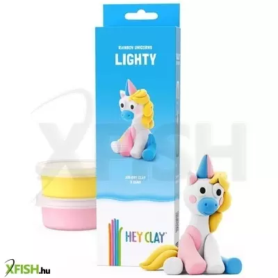 Hey clay figura unikornis kék lighty