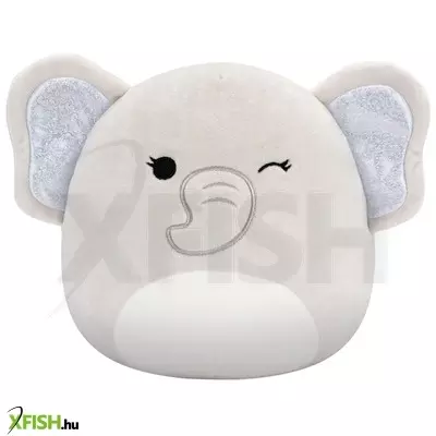 Squishmallows 20 cm - cherish a kacsintó elefánt, csillogó fülekkel