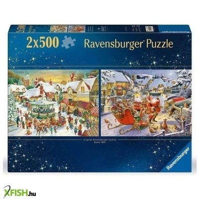 ravensburger puzzle 2x500 db - karácsonyi kollekció no1