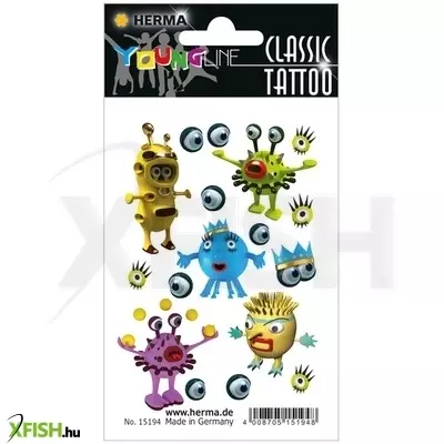 Herma: szörnyecskék tetoválás