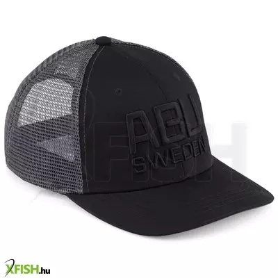 Abu Garcia 6 Panel Trucker W/ 3D Puff Embroidery kamionos baseball Fekete