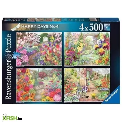 Ravensburger puzzle 4x500 db - boldog napok no4
