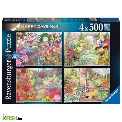 ravensburger puzzle 4x500 db - boldog napok no4