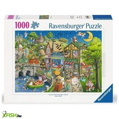 ravensburger puzzle 1000 db - mother gooseville