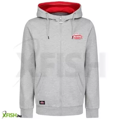 Berkley 21Ss Zipped Hoody Grey Kapucnis Pulóver Szürke M