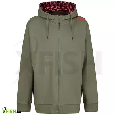 Jrc 21Ss Zipped Hoody Green Kapucnis Pulóver XL