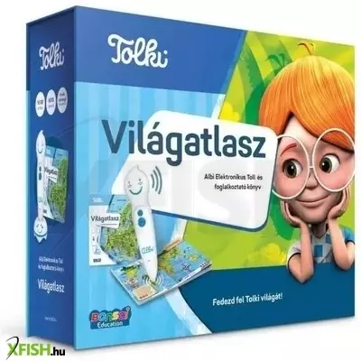 Tolki: Világatlasz interaktív foglalkoztató könyv - készletben
